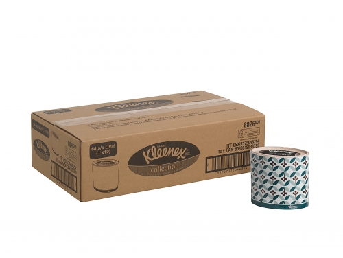 Салфетки для лица Kleenex® в овальной упаковке, трехслойные, 10 упаковок x 64 салфетки для лица (всего 640 шт.)