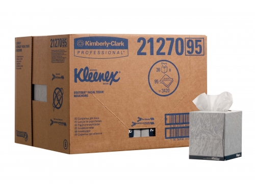 Kleenex® Салфетки для лица - В кубе / Белый