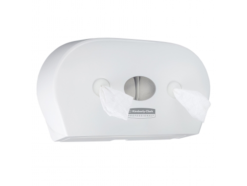 Диспенсер с центральной подачей Aquarius™ для двух рулонов туалетной бумаги Mini, 1 диспенсер белого цвета для туалетной бумаги в рулонах