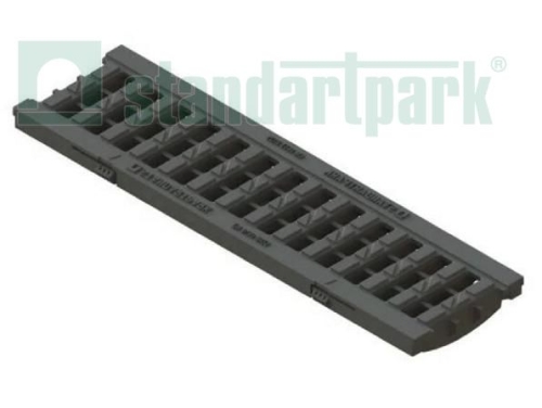 Решетка водоприёмная PolyMax Basic РВ-10.14.50-ПП ячеистая пластиковая кл. А 208011