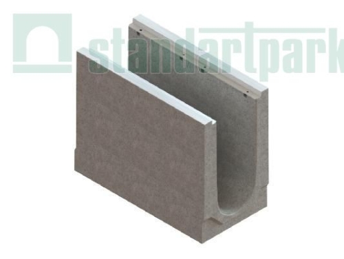 Лотки водоотводные BetoMax Plus DN300 бетонные с внутренним уклоном h310-h810 под решетку кл .D400, E600, F900