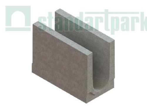 Лотки водоотводные бетонные BetoMax Plus DN300 с внутренним уклоном h270-770