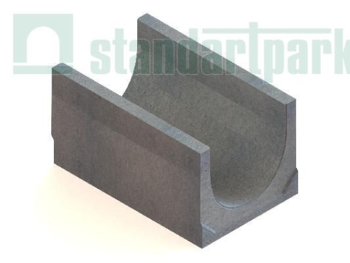 Лотки водоотводные бетонные BetoMax DN500 уклонные h395-775
