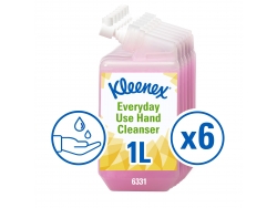 Моющее средство для рук Kleenex® ежедневного применения, розовый цвет, 6 x 1 л (итого 6 л)