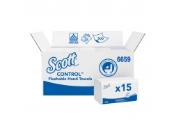 Scott® Control™ Flushable Folded Hand Towels - Белый