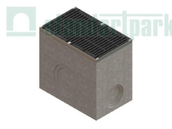 Пескоуловитель секционный BetoMax DN500 бетонный стальная насадка с защелкой с решеткой щелевой чугунной дорожной кл.Е600 (верхняя часть, комплект) 04987485/1